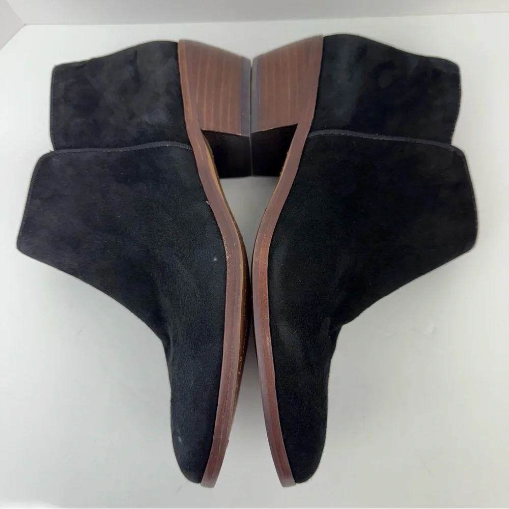 Sam Edelman size 7.5 Women’s Black Suede Leather Ankle Booties Boots